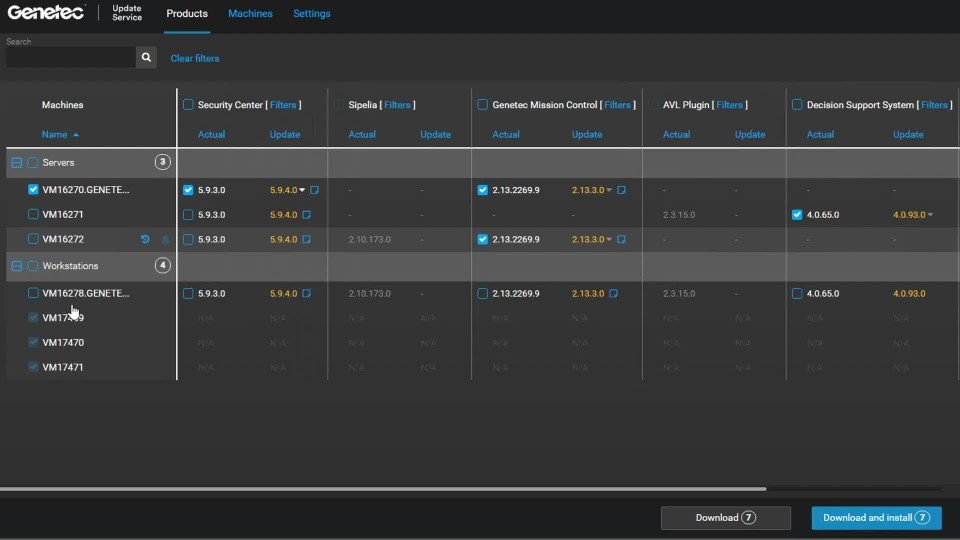 Streamvault's system health dashboard